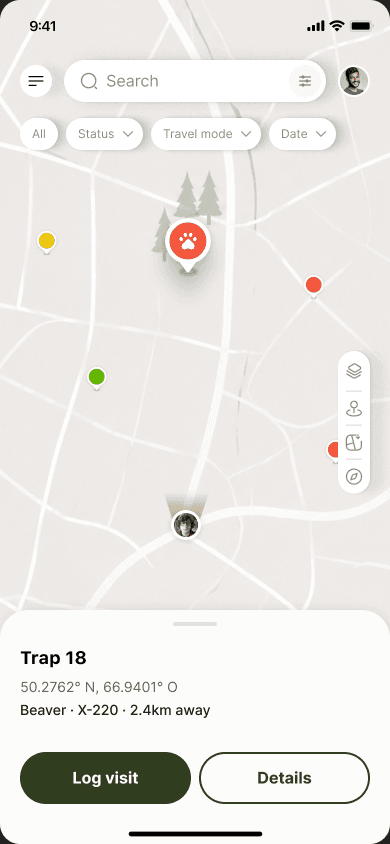 Castor · X-220 · à 2,4 km.